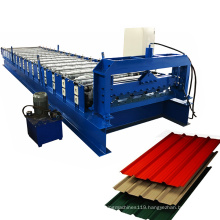 YUFA 2021 Trapezoidal sheet metal roll forming machine crimping maquinas para fabricar calaminas de aluzinc